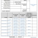 Homeschool Middle School Report Card Template - Professional Sample with regard to Homeschool Report Card Template Middle School