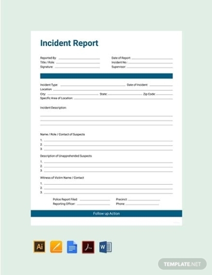 Incident Report Examples - 42+ Samples In Pdf | Google Docs | Pages With Regard To Insurance Incident Report Template