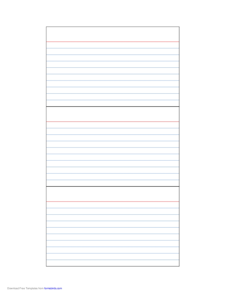 Index Cards Template Free Download With 5 By 8 Index Card Template