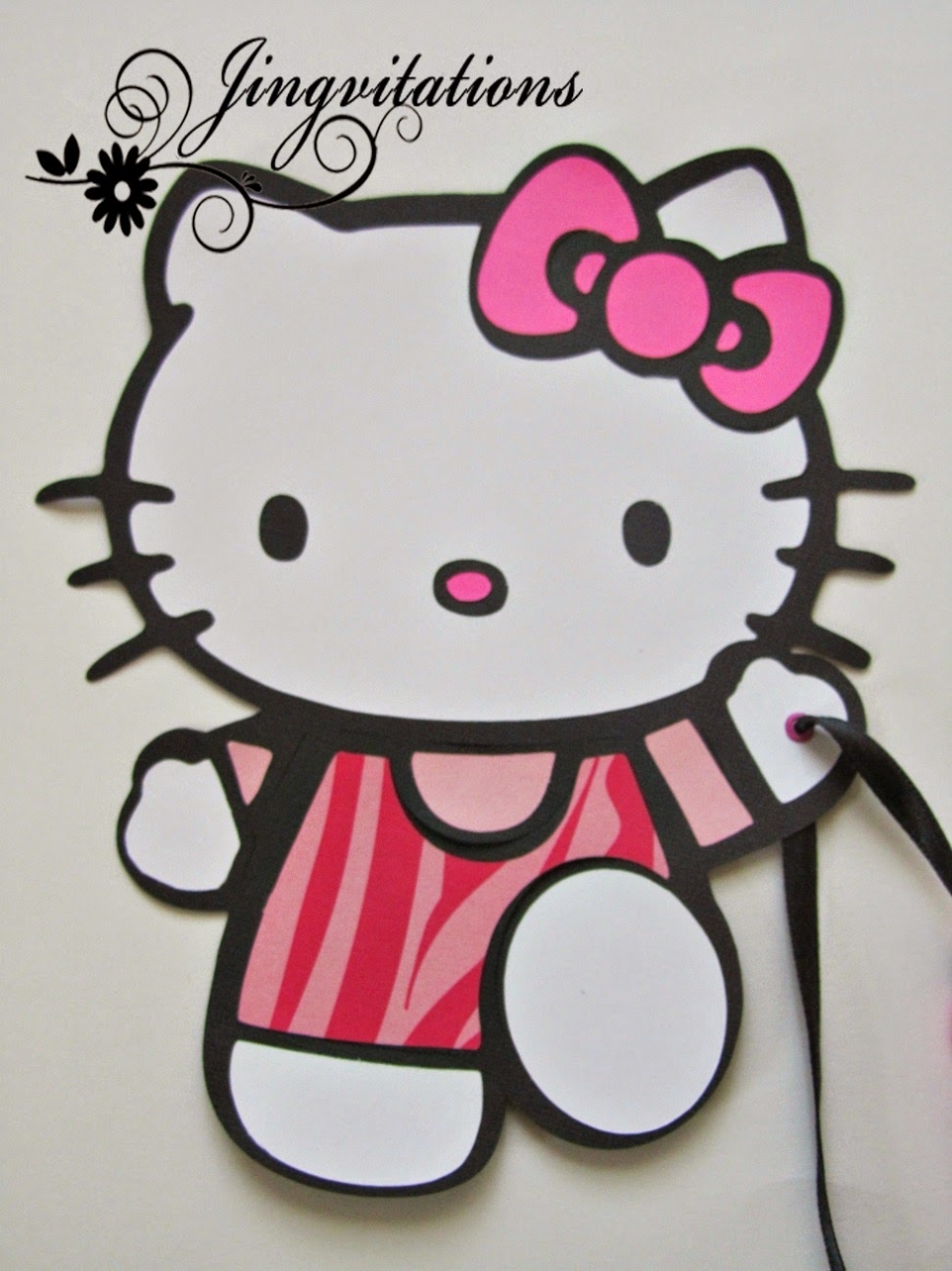 Jingvitations: Hello Kitty Banner within Hello Kitty Birthday Banner Template Free