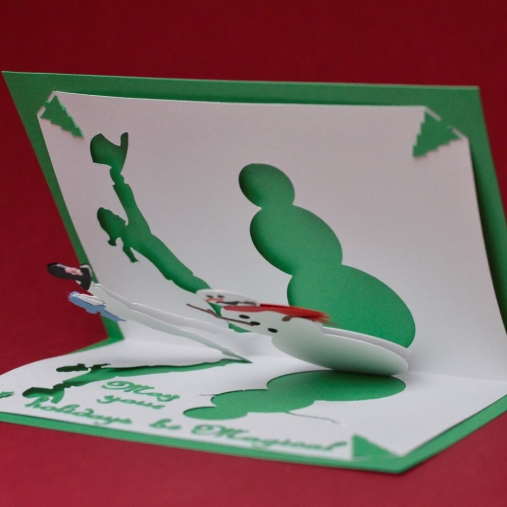 Magical Snowman Pop Up Card Template – Creative Pop Up Cards Throughout Templates For Pop Up Cards Free