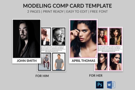 Modeling Comp Card Model Agency Zed Card Elements & Ms Word Template Within Zed Card Template