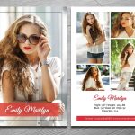 Modeling Comp Card Template Fashion Model Comp Card Ms | Etsy Intended For Zed Card Template