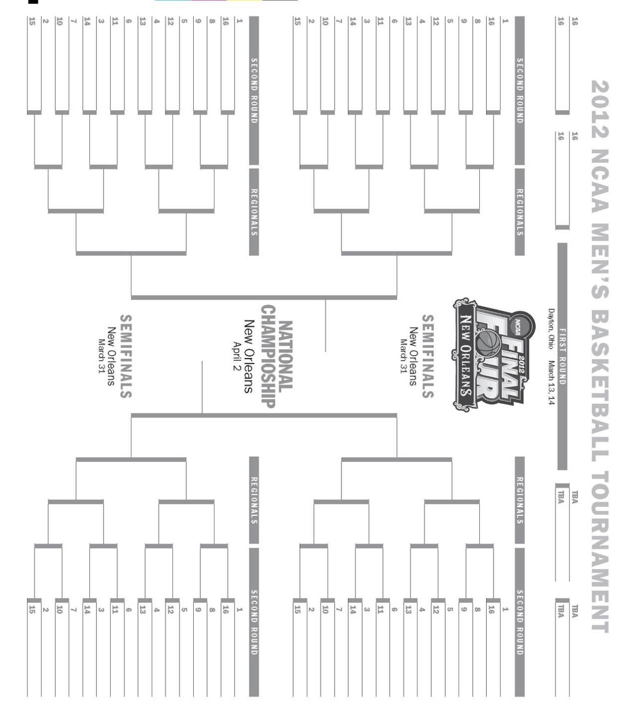 Music Is My Soul: March Madness: 2012 Ncaa Men'S Basketball Tournament Printable Bracket (Blank) Intended For Blank March Madness Bracket Template