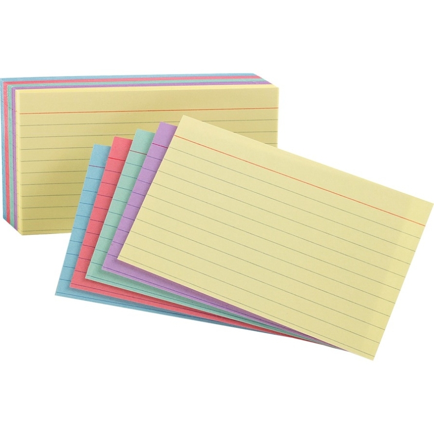 Oxford Ruled Index Cards - R&R Office Solutions Regarding 5 By 8 Index Card Template