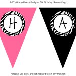 Papercharm: Free Zebra Birthday Banners! Inside Free Printable Happy Birthday Banner Templates