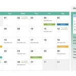 Powerpoint Calendar Template Year 2018 – Slidemodel Intended For Microsoft Powerpoint Calendar Template