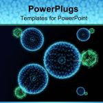 Powerpoint Template: Blue And Green Hive Virus Cells With Black within Virus Powerpoint Template Free Download