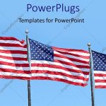 Powerpoint Template: Three American Flags Waving In The Air (15313) regarding American Flag Powerpoint Template