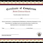 Premarital Counseling Certificate Of Completion Template 3 - Best inside Premarital Counseling Certificate Of Completion Template