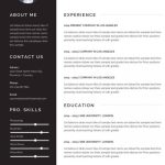 Resume Template – Download For Word Pertaining To Free Downloadable Resume Templates For Word