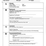 Sbar Nurse Handoff Report Sheet Nursing Brain Printable – Etsy Intended For Nursing Handoff Report Template