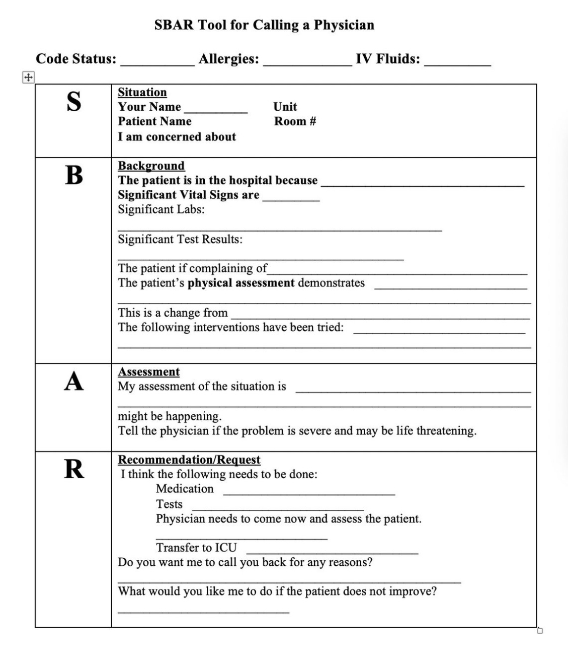 Sbar Nurse Handoff Report Sheet Nursing Brain Printable - Etsy Intended For Nursing Handoff Report Template