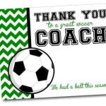 Team Thank You Card For Soccer Coach Instant Download By Khudd regarding Soccer Thank You Card Template