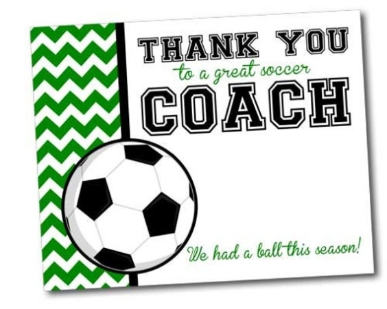 Team Thank You Card For Soccer Coach Instant Download By Khudd Regarding Soccer Thank You Card Template