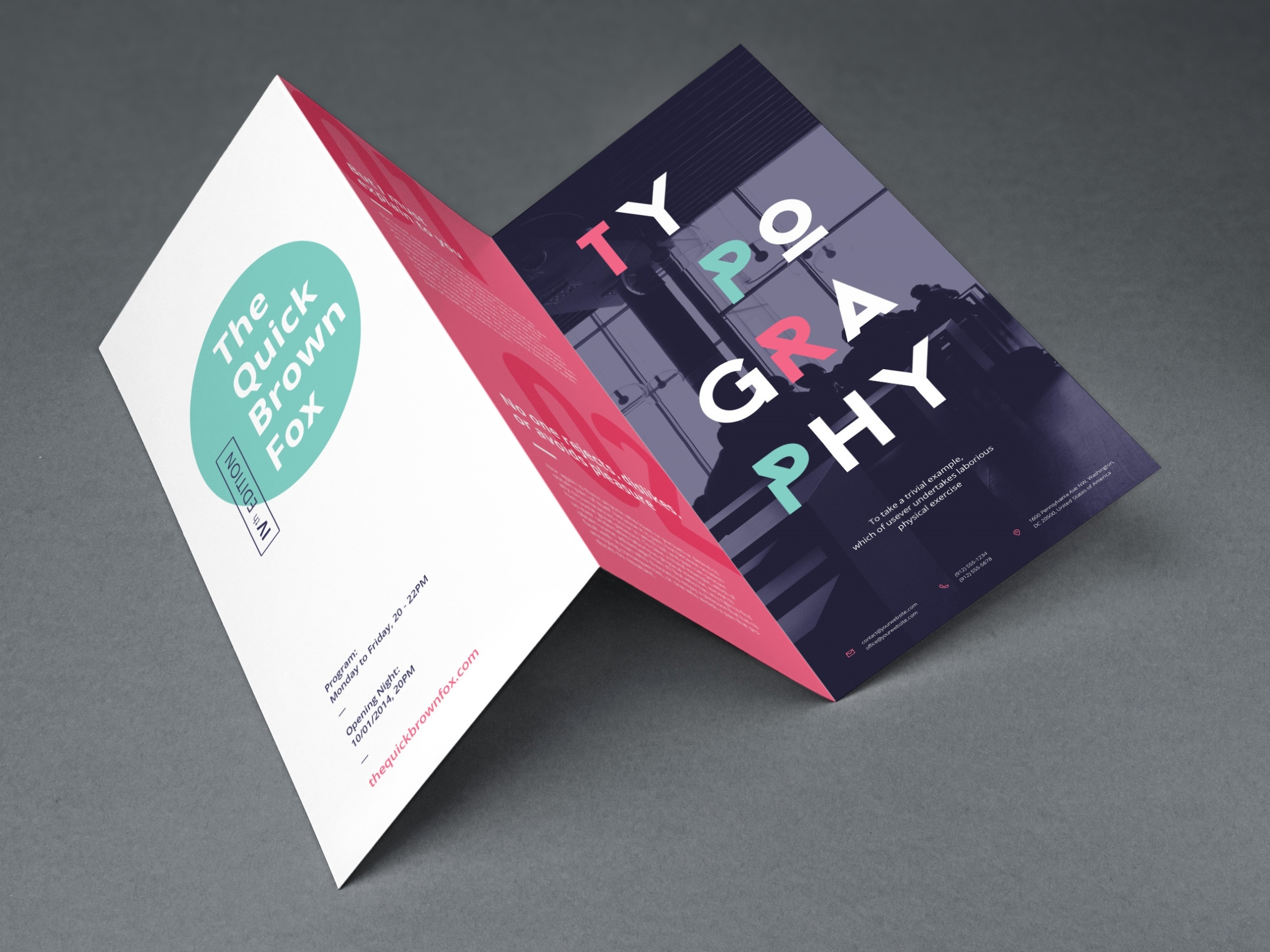 Tri Fold Brochure Mockup | Graphicburger Throughout Brochure Psd Template 3 Fold