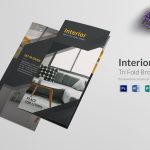 Tri Fold Interior Brochure Design Template In Psd, Word, Publisher Inside Brochure Psd Template 3 Fold