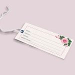 Wedding Luggage Tag Template – Illustrator, Word, Apple Pages, Psd Intended For Luggage Tag Template Word